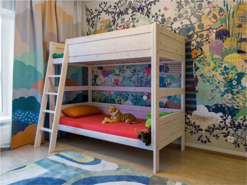 Ремонт детской комнаты в ярких тонах потрфолио